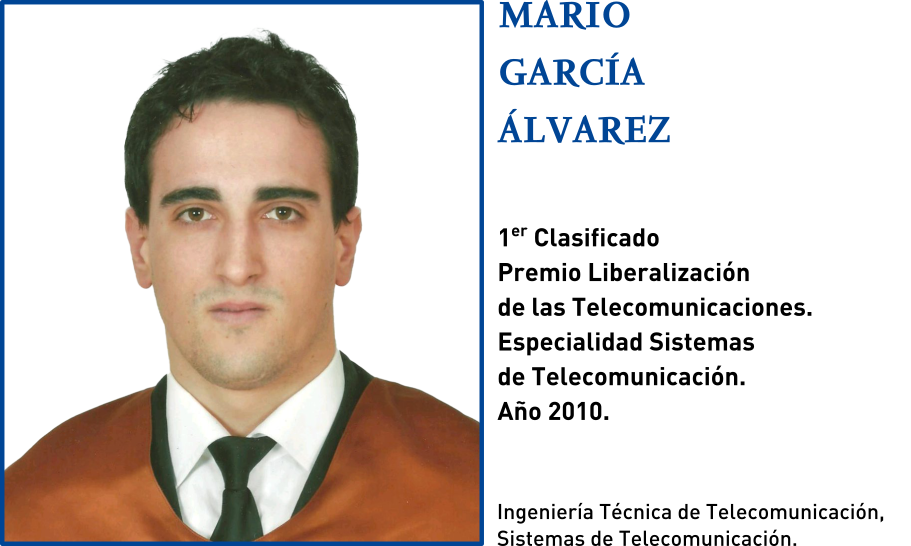 Estudiante premiado. Año 2010